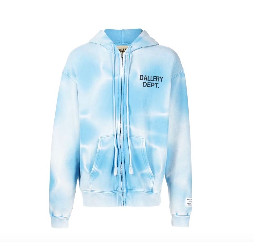 Gallery Dept Sun Faded Zip Up Hoodie - Blue – AVA Galerie