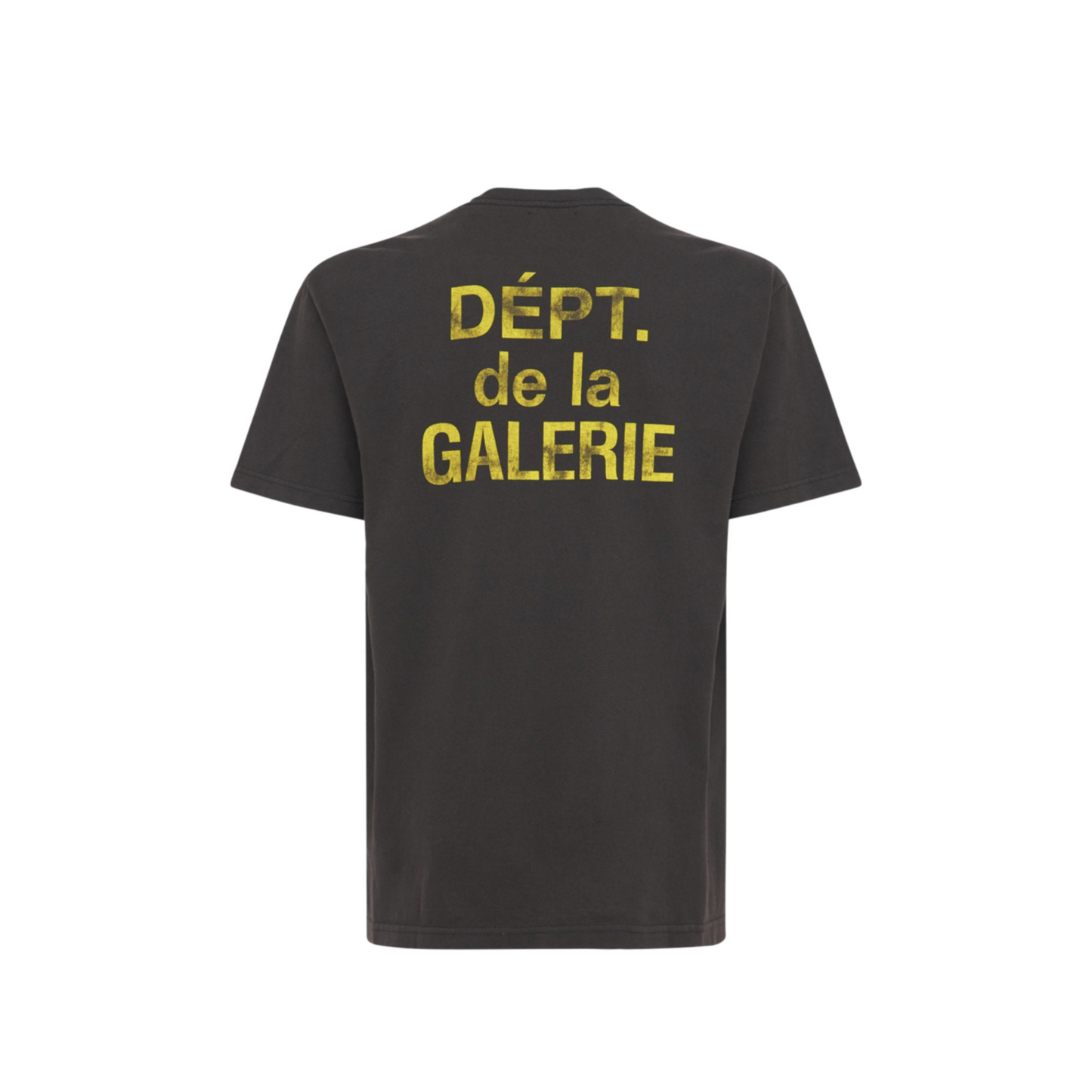 NWT* GALLERY DEPT. FRENCH LOGO T-SHIRT (BLACK/YELLOW, MEDIUM)